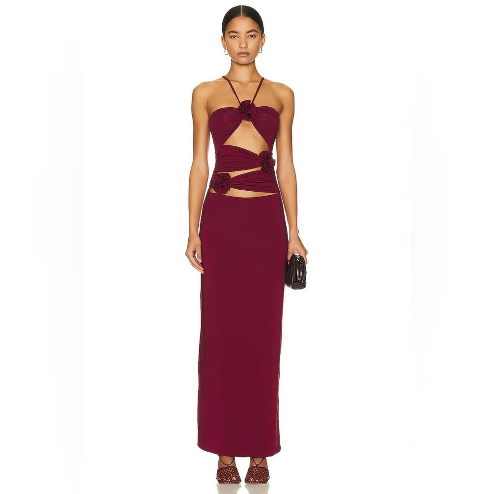 Maygel Coronel Veranera dress in Burgundy / Wine
